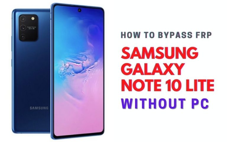 How To Easy Bypass/Unlock FRP Samsung Note 10 Lite Without PC