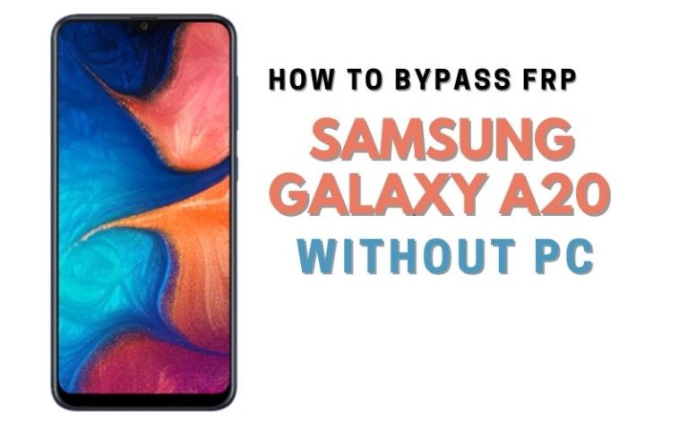 How To Easy FRP Bypass/Unlock Samsung Galaxy A20 Without PC?